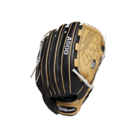 Wilson A500 Siren 12.5" Fastpitch Outfield Glove Youth - 2022 Black / Blonde / White 12.5" Left Hand Throw