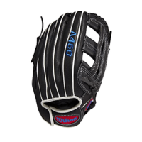 Wilson A450 12" Outfield Baseball Glove Youth - 2022 Black / Royal / Red 12" Left Hand Throw