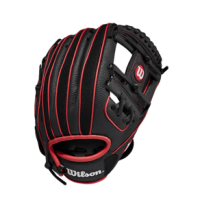 Wilson A200 EZ Catch 10" T-Ball Glove - Kids' Black / Red 10" Right Hand Throw