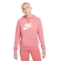 Nike Essential Fleece Pullover Hoodie - Women's Archaeo Pink / Heather / White S