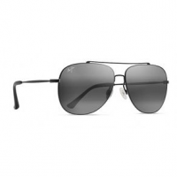Maui Jim Cinder Cone Polarized Sunglasses - Unisex Neutral Grey Black Matte Polarized