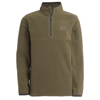 Under Armour Solid Logo 1/2 Zip Fleece - Kids' Marine Olive Drab Green 5