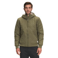 The North Face Cuchillo Insulated Full Zip Hoodie - Men's L Burnt Olive Green/Bleached Sand