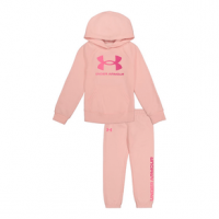 Under Armour Big Logo Hoodie Pant And Fleece Set - Toddler 6X Beta Tint