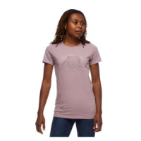 Black Diamond Summit Scribble Tee Shirt - Women's Wood Violet M