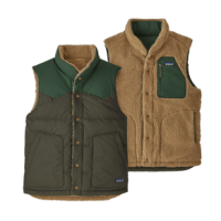 Patagonia Bivy Down Reversible Vest - Men's Kelp Forest / Sublime Green S