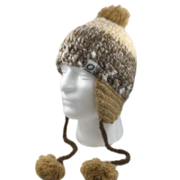 Chaos Aardvark Knit Beanie - Girls' Light Brown / Tan / White One Size