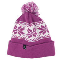Chaos Aardvark Knit Beanie - Girls' Purple / White One Size