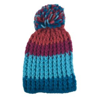 Chaos Aardvark Knit Beanie - Girls' Blue / Light Blue / Burgundy One Size