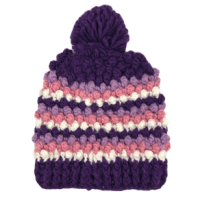 Chaos Aardvark Knit Beanie - Girls' Purple / Pink / White One Size
