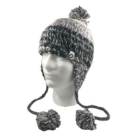 Chaos Aardvark Knit Beanie - Girls' Black / Grey / White One Size