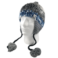 Chaos Aardvark Knit Beanie - Girls' Grey / Black / White / Blue One Size