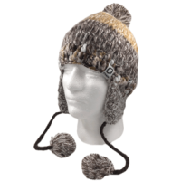 Chaos Aardvark Knit Beanie - Girls' Dark Brow / Tan / White One Size