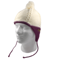 Chaos Aardvark Knit Beanie - Girls' Purple / Cream One Size
