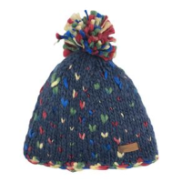 Chaos Aardvark Knit Beanie - Girls' Grey / Blue Hearts One Size