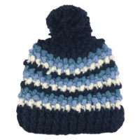 Chaos Aardvark Knit Beanie - Girls' Dark Blue / Baby Blue / Teal / White Stripe One Size
