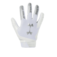 Under Armour F7 Football Glove - Men's White / Metallic / Silver M