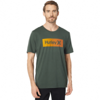 Hurley Everday Washed One And Only Boxed Gradient Short Sleeve Shirt - Men's Galactic Jade XL