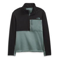 The North Face Tagen 1/4 Zip Fleece - Men's Balsam Green / TNF Black L