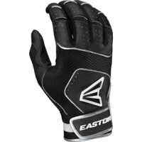 Easton Walk-Off NX Batting Gloves - Youth L Black / Black