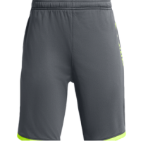 Under Armour Stunt 3.0 Printed Shorts - Boys' Pitch Gray / High-Vis Yellow S