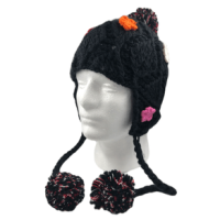 Chaos Aardvark Knit Beanie - Girls' Black Floral One Size
