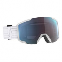 Scott Shield Goggle One Size White / Enhancer Blue Chrome