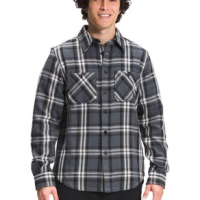 The North Face Valley Twill Flannel Shirt - Men's Vanadis Grey Small Bold Shadow Plaid S
