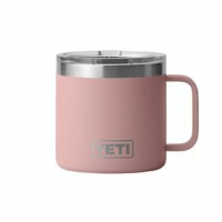 YETI Rambler Mug w/ Magslider Lid - 14oz 14 oz Sandstone Pink