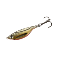 13 Fishing Flash Bang Jigging Rattle Spoon Lure Golden Shiner 3/8 oz 1-1/2"