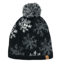 Chaos Aardvark Knit Beanie w/ Pom Black / White / Grey Snowflack One Size