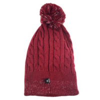 Chaos Aardvark Knit Beanie w/ Pom Red / Grey One Size