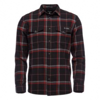 Black Diamond Valley Flannel Shirt - Men's S Black-Nickel Plaid
