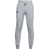 Under Armour Rival Fleece Logo Jogger Pant - Boys' Mod Gray Light Heather / Onyx White S Regular