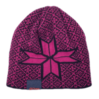 Chaos Pull-On Knit Beanie Pink / Dark Purple One Size