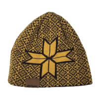 Chaos Pull-On Knit Beanie Yellow / Brown One Size