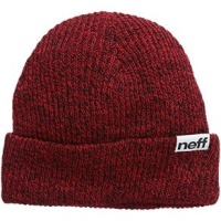 Neff Fold Heather Beanie - Men's Black / Red One Size