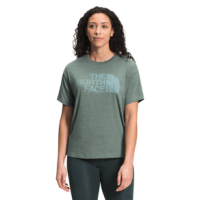 The North Face Short Sleeve Half Dome Tri-Blend Tee - Women's Laurel Wreath Green Heather M