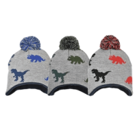 Grand Sierra Peru Knit Dinosaur Beanie - Boys' Assorted One Size