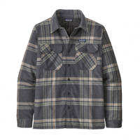 Patagonia Insulated Organic Cotton Midweight Fjord Flannel Shirt - Men's M Growlers Plaid/Ink Black