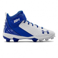 Under Armour Harper 5 Mid RM Jr. Baseball Cleats - Boys' 5Y American Blue/Red/White Regular