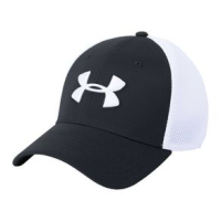 Under Armour Microthread Golf Mesh Cap - Men's Black / White / White XL/XXL