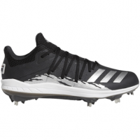 adidas Afterburner 6 Speed Trap Metal Baseball Cleats - Men's 7 Core Black / Silver Metallic / Footwear White Regular