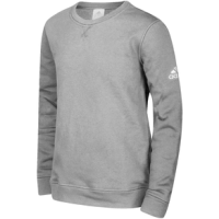 adidas Fleece Crew Top - Kids' Medium Grey Heather M