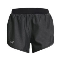Under Armour Fly-By 2.0 Short - Women's Black Full Heather / Black / Reflective S