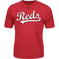 Majestic Youth Cool Base MLB Evolution Tee Shirt - Kids' YL REDS
