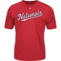 Majestic Youth Cool Base MLB Evolution Tee Shirt - Kids' YL Nationals