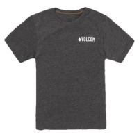 Volcom Print Fill Short Sleeve Tee - Boys' Heather Black M