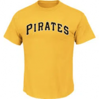 Majestic MLB Team Logo T-Shirt - Men's M Pirates