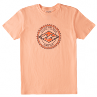 Billabong Diamond Wave Short Sleeve T-Shirt - Boys' S Light Peach